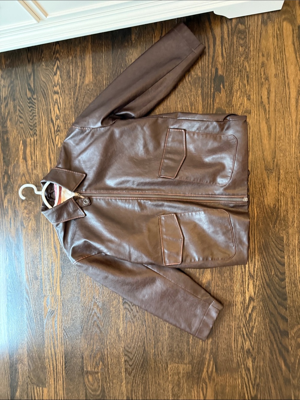 Women’s Pilcro Brown Faux Leather Jacket